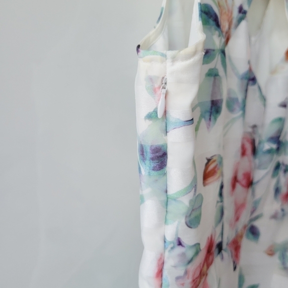 Yumi Kim White Floral Organza Dress - Picture 9 of 14